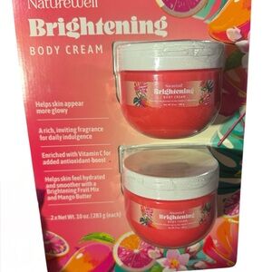 NIB NatureWell Brightening Body Cream 2pack 10oz New Sealed